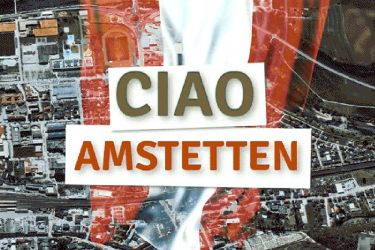 Bilder von Amstetten mit einem Banner: Ciao Amstetten